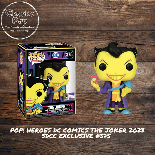 Pop! Heroes Dc Comics The Joker 2023 SDCC Exclusive #375