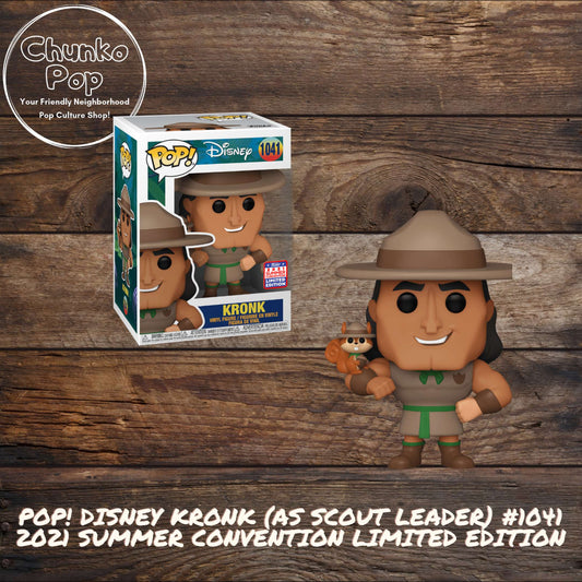 Pop! Disney Kronk (As Scout Leader) #1041 2021 Summer Convention Limited Edition