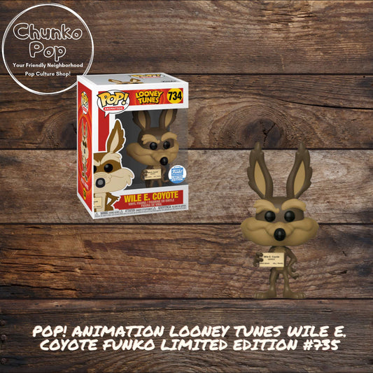 Pop! Animation Looney Tunes Wile E. Coyote Funko Limited Edition #734