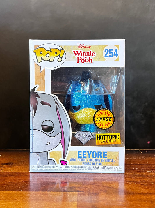 Pop! Disney Winnie The Pooh Eeyore Diamond Collection Hot Topic Exclusive Chase #254