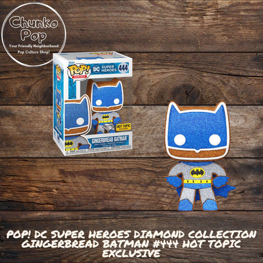 Pop! DC Super Heroes Diamond Collection Gingerbread Batman #444 Hot Topic Exclusive