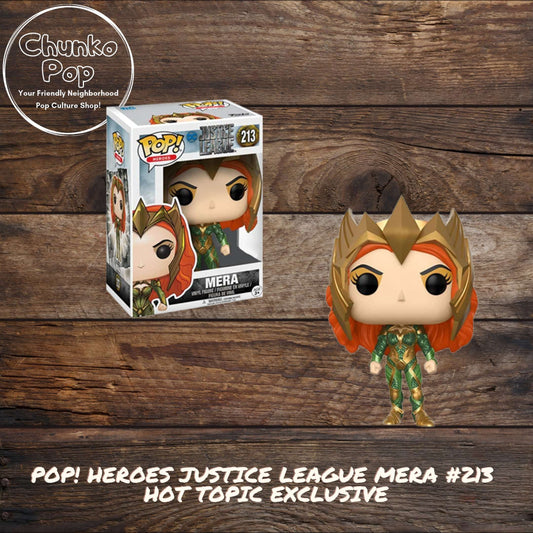 Pop! Heroes Justice League Mera #213 Hot Topic Exclusive