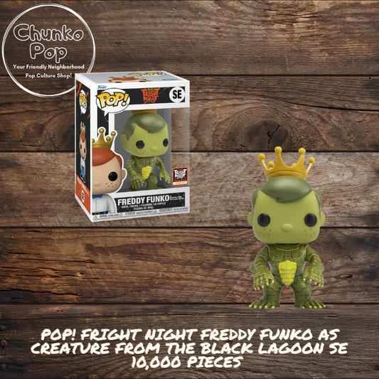 Pop! Fright Night Freddy Funko As Creature From The Black Lagoon SE 10,000 Pieces